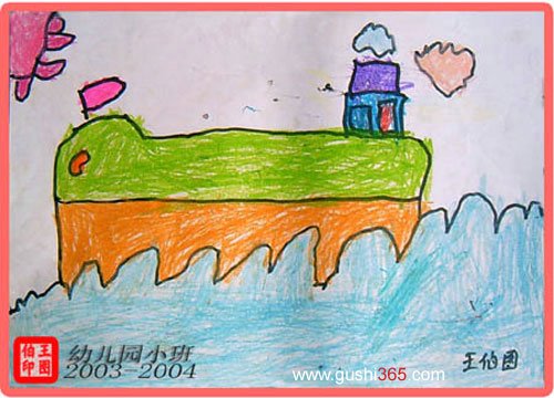 幼儿园小班儿童绘画作品集_颜色卡片