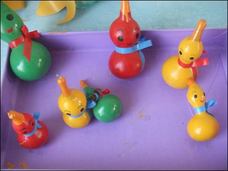 幼儿教师制作瓜果玩具(5幅)_认识日常物品