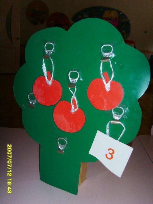 幼儿教师玩教具制作+:水果树