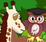 Oliver the owl and  geraldine the giraff