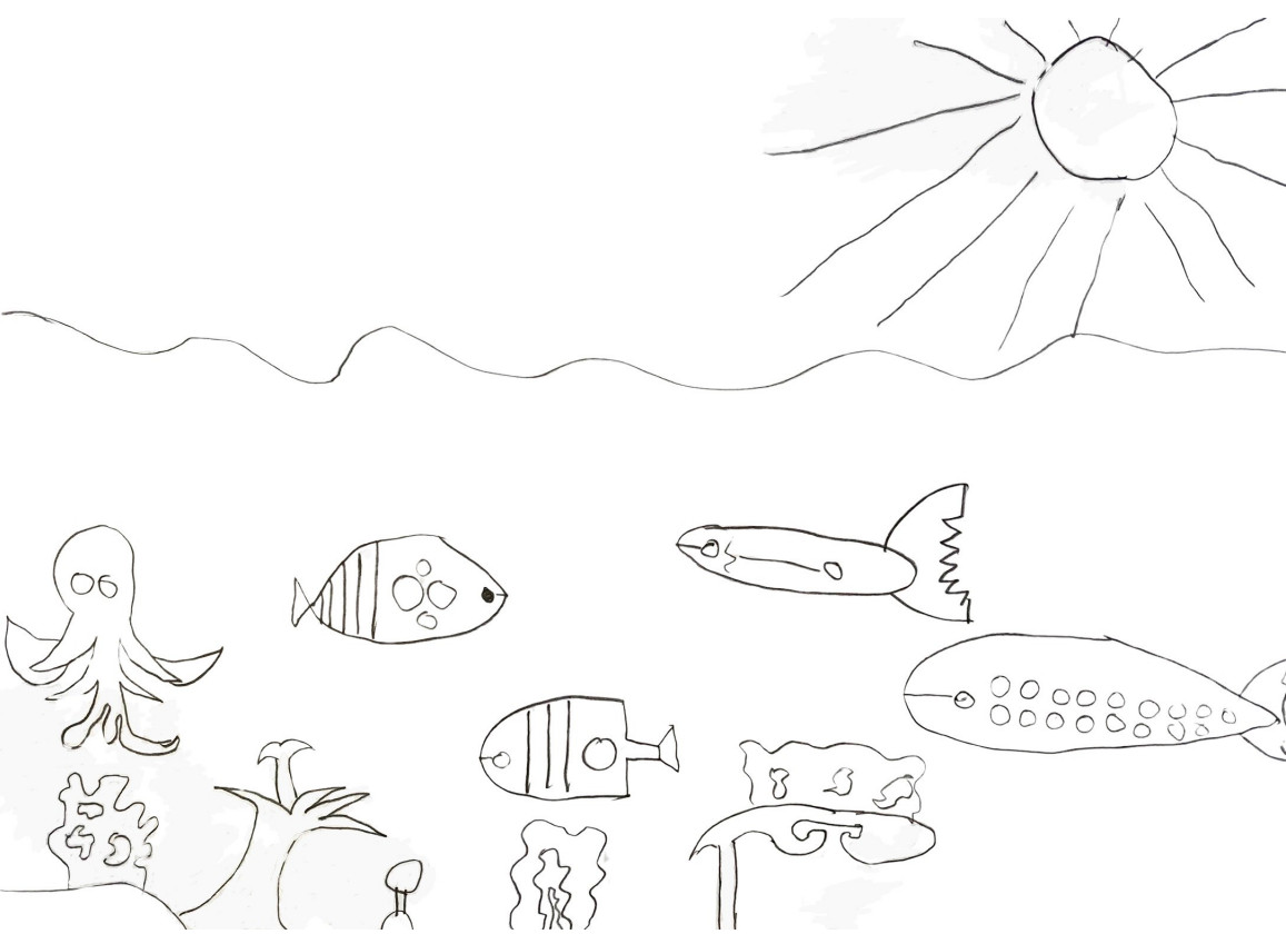 幼儿简笔画:海底世界