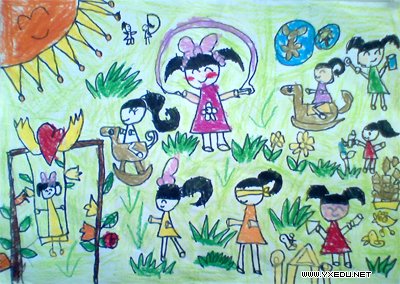 儿童绘画:难忘的幼儿园_颜色卡片
