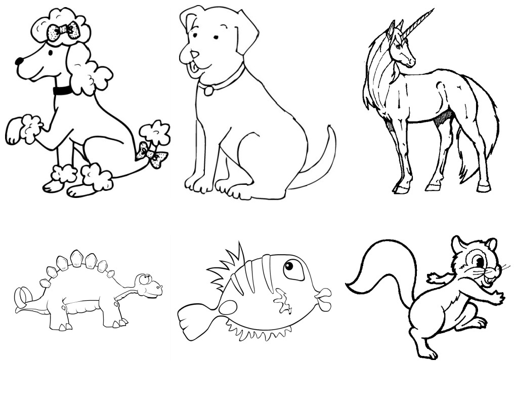 儿童简笔画:40种动物